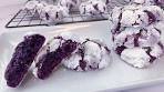 Moist and Chewy UBE Crinkles with Ube halaya .. Pang ...