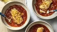 Monkfish in Tomato-Garlic Sauce