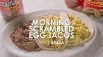 Morning Scrambled Egg Tacos With Salsa