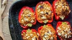 Moroccan Quinoa Stuffed Peppers