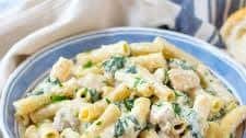 One Pan Chicken Spinach Alfredo