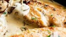 One Pan Creamy Mushroom Chicken