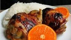 Orange Glazed Chicken Thighs