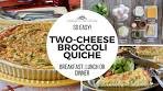 Our favourite TWO-CHEESE BROCCOLI QUICHE recipe!