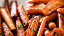 Oven Roasted Carrots with Maple Cinnamon