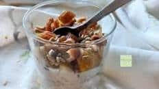 Overnight oats al kefir di latte