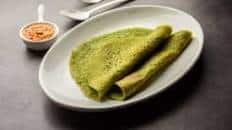 Palak cheese dosa