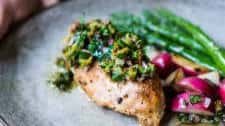 Pan Seared Chicken with Mustard Seed Relish