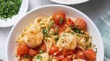 Pan Seared Scallops with Pasta