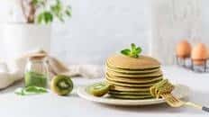 Pancakes au thé matcha