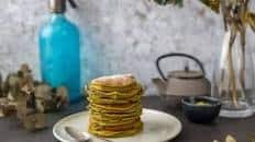 Pancakes au thé matcha