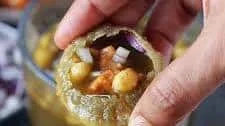 Pani Puri (Recipe for homemade puri, pani and stuffing)
