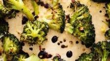 Parmesan Roasted Broccoli with Balsamic Drizzle