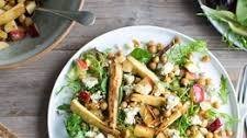 Parsnip, apple and chickpea salad with walnuts and blue cheese