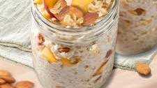 Peach Almond Overnight Oats