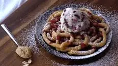 Peanut Butter And Jelly Funnel Cake
