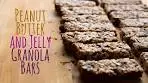 Peanut Butter and Jelly Granola Bars
