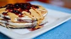 Peanut Butter and Jelly Pancakes.