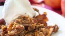 Peanut Butter Apple Crisp