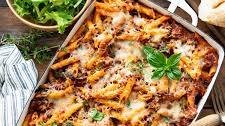 Penne Pasta Bake with Sausage and Spinach