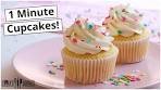 Perfect Vanilla Cupcakes in 1 minute! 🧁 The EASIEST Vanilla ...