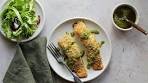 Pesto-Crusted Baked Salmon Recipe