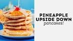 Pineapple Upside Down Pancakes With Easy Coconut Syrup