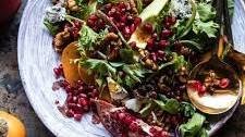 Pomegranate Avocado Salad with Candied Walnuts