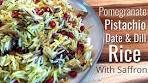 Pomegranate, Date & Pistachio Rice | So Tasty!!