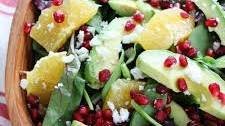 Pomegranate, Orange, and Avocado Salad