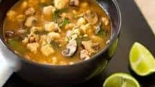 Posole with Chorizo, Mushrooms and Greens Recipe