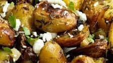 Preserved lemon potatoes with feta cheese