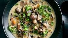 Pressure Cooker Mushroom and Wild Rice Soup