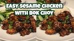 QUICK & EASY, SESAME CHICKEN & BOK CHOY! - Quick ...