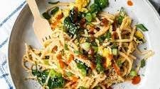 Quick Spicy Peanut Palmini Noodle Stir Fry