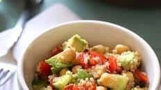 Quinoa Chickpea and Avocado Salad