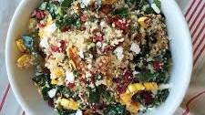 Quinoa Salad With Roasted Squash, Dried Cranberries, and Pecans