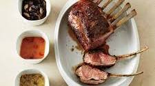 Rack of Lamb with Mustard-Shallot Sauce