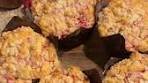 Raspberry chocolate chip muffins, sooo good and easy to mix ...