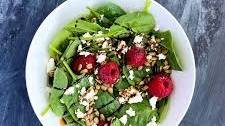 Raspberry Feta Spinach Salad