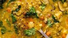 Red Lentil Dal with Spinach