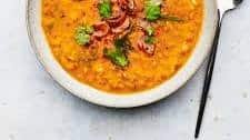 Red Lentil Soup With Preserved Lemon and Crispy Garlic