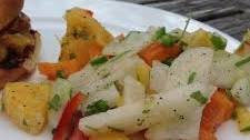 Refreshing Sweet and Spicy Jicama Salad (Vegan)