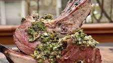 Reverse Seared Rack of Lamb with Chimichurri