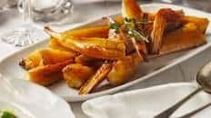 Roast parsnips with honey and thyme