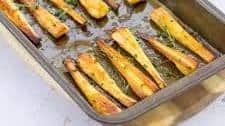 Roast Parsnips with Honey and Thyme