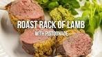 Roast Rack of Lamb with Pistounade