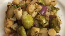 Roasted Brussels Sprouts and Parsnips