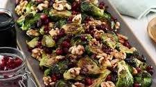 Roasted Brussels Sprouts with Pomegranate Molasses