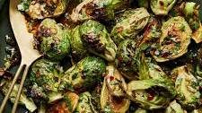 Roasted Brussels Sprouts with Sweet Fish Sauce Dressing